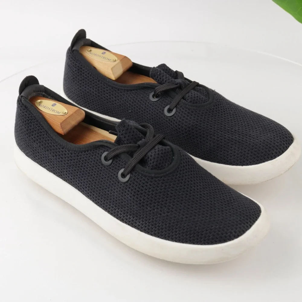 Allbirds Mens TS Tree Skipper Running Shoe Size 11 Navy Knit Lace Up Low Sneaker